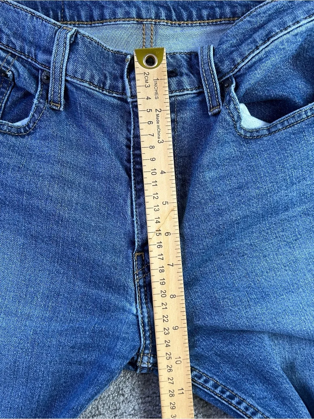 Levis 513 Jeans Mens 30x31 Blue Slim Straight Medium Wash Stretch Denim Classic